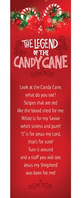 Legend Of The Candy Cane Bookmark (Pack of 25) (Bookmark)
