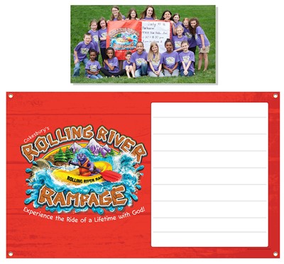 VBS 2018 Rolling River Rampage Outdoor Banner (Poster)
