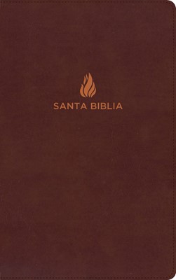 RVR 1960 Biblia Ultrafina, marrón piel fabricada con índice (Imitation Leather)