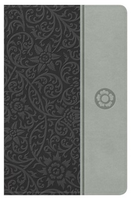 NKJV Reader's Reference Bible Gray Leathertouch (Imitation Leather)