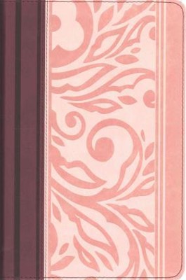 RVR 1960 Biblia con Referencias, borravino/rosado símil piel (Imitation Leather)