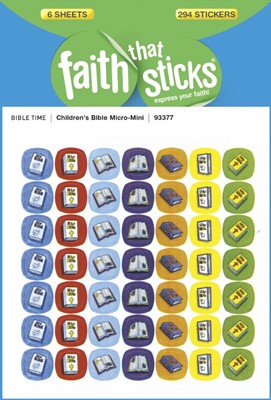 Children'S Bible Micro-Mini - Faith That Sticks Stickers (Stickers)