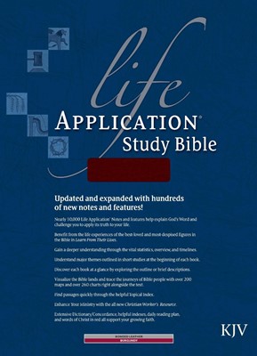 KJV Life Application Study Bible, Burgundy, Indexed (Bonded Leather)