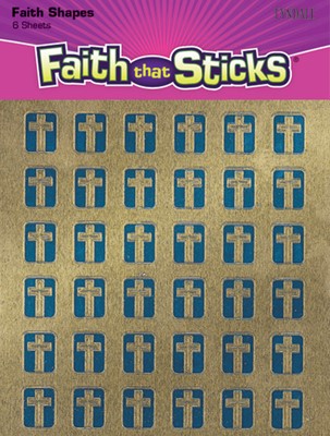 Foil Cross Miniatures - Faith That Sticks Stickers (Stickers)