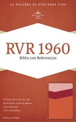 RVR 1960 Biblia con Referencias, mango/fresa/durazno (Imitation Leather)