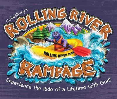 VBS 2018 Rolling River Rampage Large Logo Poster (Poster)