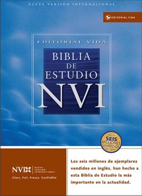 Biblia De Estudio Nvi Con indice (Leather Binding)