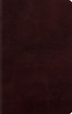 ESV Large Print Personal Size Bible, Trutone, Mahogany (Imitation Leather)
