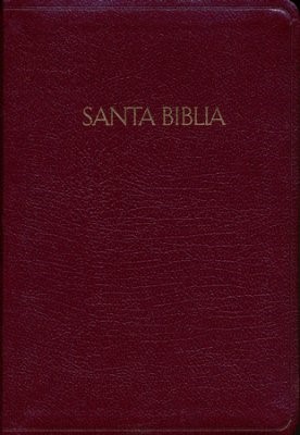 RVR 1960 Biblia Letra Grande Tamaño Manual, borgoña piel fab (Bonded Leather)