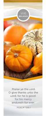 We Believe - Happy Thanksgiving Bookmark (Pack of 25) (Bookmark)