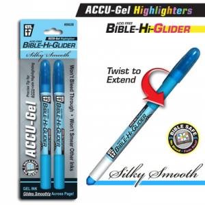Bible Hi-Glider Blue 2 Pack (Pen)