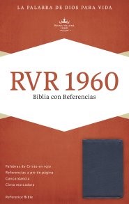 RVR 1960 Biblia con Referencias, azul zafiro, imitación piel (Imitation Leather)
