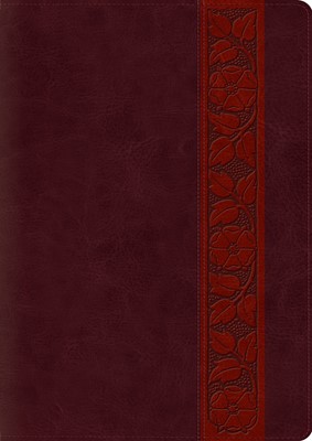 ESV Study Bible, Large Print, Trutone, Mahogany (Imitation Leather)