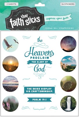 Psalm 19:1 - Faith That Sticks Stickers (Stickers)