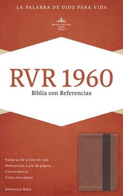 RVR 1960 Biblia con Referencias, cobre/marrón profundo símil (Imitation Leather)
