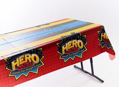 Vacation Bible School 2017 VBS Hero Central Tablecloth (Miscellaneous Print)