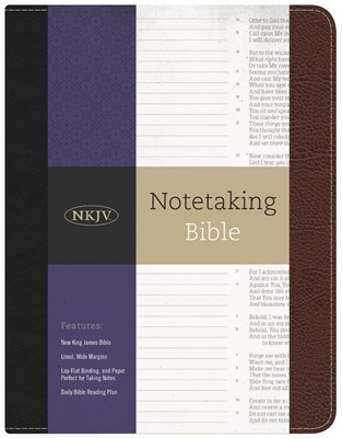 NKJV Notetaking Bible (Bonded Leather)