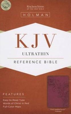 KJV Ultrathin Reference Bible, Pink Leathertouch Indexed (Imitation Leather)