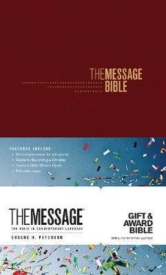 Message Gift and Award Bible, Burgundy (Imitation Leather)