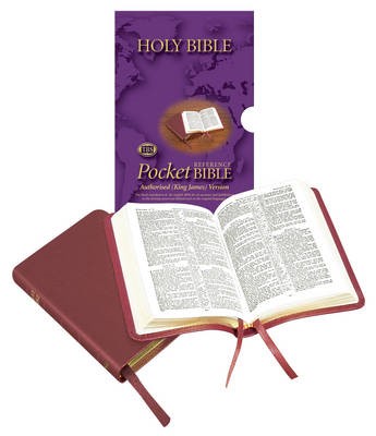 KJV Pocket Reference Bible, Calfskin Leather, Burgundy (Calfskin)