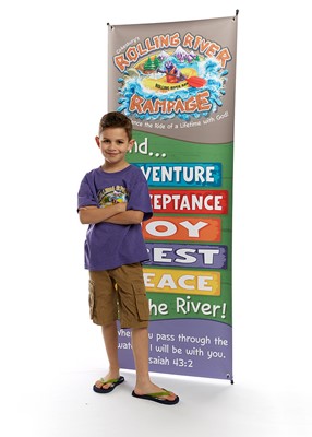 VBS 2018 Rolling River Rampage Theme Banner (Poster)
