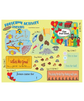 FaithWeaver Friends Preschool Activity Stickers Winter 2017 (Stickers)