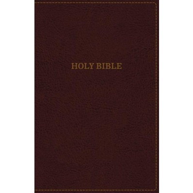 KJV Thinline Bible, Burgundy, Indexed, Red Letter Ed. (Imitation Leather)