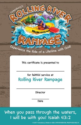 VBS 2018 Rolling River Rampage Leader Certificates (Certificate)