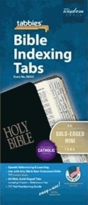 Bible Index Tabs Mini Gold - Catholic (Tabbies)