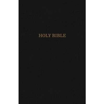 KJV Reference Bible, Black, Personal Size Giant Print (Bonded Leather)