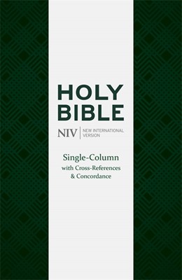 NIV Larger Print Compact Single Column Reference Bible (Imitation Leather)