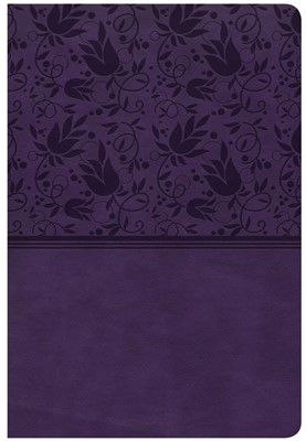 CSB Giant Print Reference Bible, Purple Leathertouch (Imitation Leather)