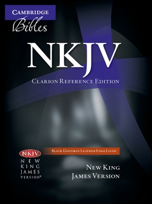 NKJV Clarion Reference Bible, Black Goatskin Leather (Leather Binding)