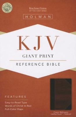 KJV Giant Print Reference Bible, Classic Mahogany (Imitation Leather)