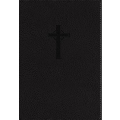 NKJV Reference Bible, Compact, Large Print, Black (Imitation Leather)
