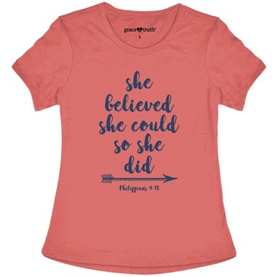She Believed She Could T-Shirt, Large (General Merchandise)