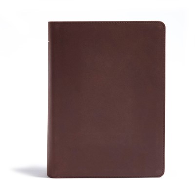 CSB He Reads Truth Bible, Brown Genuine Leather (Genuine Leather)