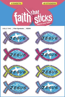 Fish Symbols - Faith That Sticks Stickers (Stickers)