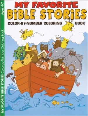 My Favourite Bible Stories Colour-by Number Colouring Book (Paperback)