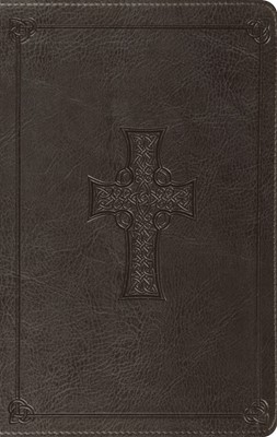 ESV Value Thinline Bible, Trutone, Charcoal, Celtic Cross (Imitation Leather)