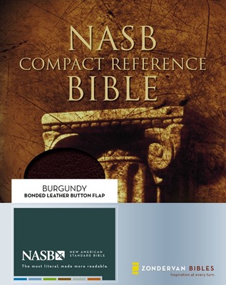 NASB Compact Reference Bible, Burgundy, Red Letter Ed. (Bonded Leather)