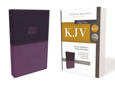 KJV Value Compact Thinline Bible, Purple, Red Letter (Imitation Leather)