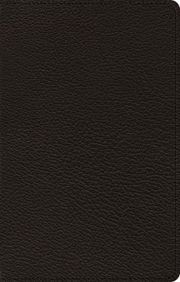 ESV Premium Thinline Bible, Goatskin, Black (Genuine Leather)