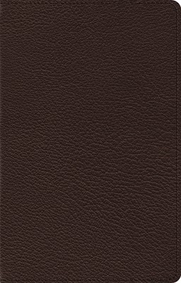 ESV Omega Thinline Reference Bible, Goatskin, Deep Brown (Genuine Leather)