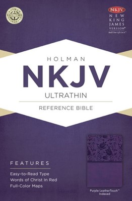 NKJV Ultrathin Reference Bible, Purple Leathertouch (Imitation Leather)