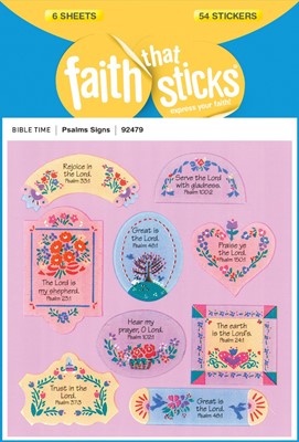 Psalms Signs - Faith That Sticks Stickers (Stickers)