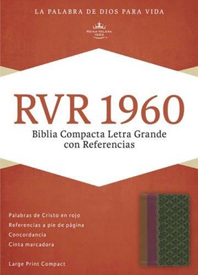 RVR 1960 Biblia Compacta Letra Grande con Referencias, choco (Imitation Leather)