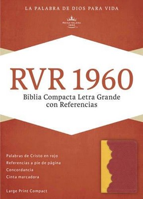 RVR 1960 Biblia Compacta Letra Grande con Referencias, ámbar (Imitation Leather)