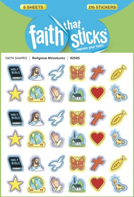 Religious Miniatures - Faith That Sticks Stickers (Stickers)