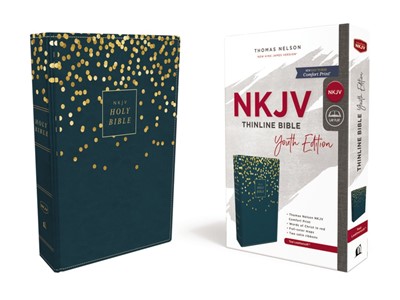 NKJV Thinline Bible, Youth Edition, Blue, Red Letter (Imitation Leather)